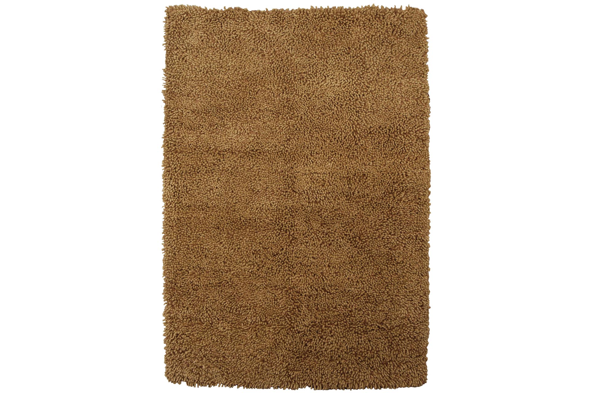 Tube wool rug - caramel, 140 x 200cm - contemporary rug design, large multi textured thick shag pile